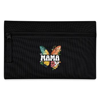 Mom Butterfly Flowers Best Mom Mother's Day - Pencil Case - black - Front