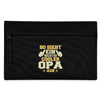 So Sieht Ein Richtig Cooler Opa Aus - Federtasche - Schwarz - Vorne