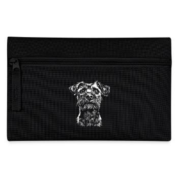 Border Terrier Portrait Chien Chien - Trousse - noir - Devant