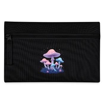 Magic Mushrooms - Mystical Forest Art - Pencil Case - black - Front