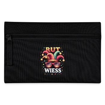Köln Rut und Wiess - Karneval Outfit - Federtasche - Schwarz - Vorne