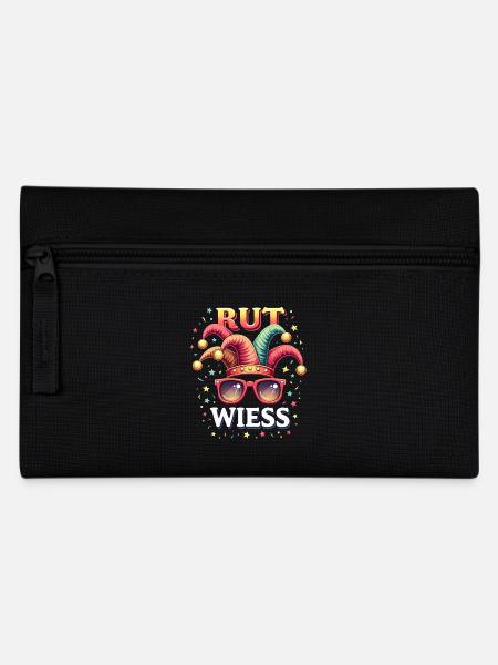 Köln Rut und Wiess - Karneval Outfit - Federtasche - Schwarz