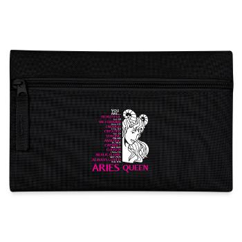 Sternzeichen Widder - Federtasche - Schwarz - Vorne