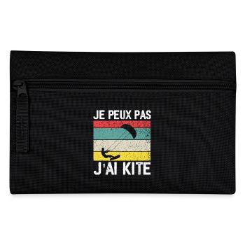 I Can't I Kite Gift Humor - Pencil Case - black - Front