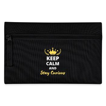 Keep Calm and Stay Curious - Knowledge Design - Pencil Case - black - Front