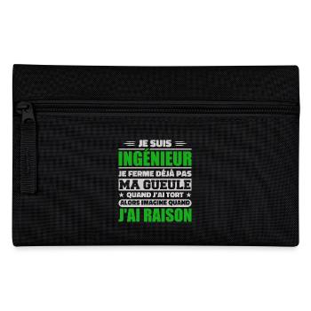 Engineer Humor Gift Student Engineer - Pencil Case - black - Front