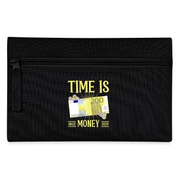 Le temps, c’est de l’argent - Trousse - noir - Devant
