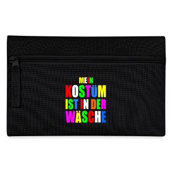 mein kostüm ist in der wäsche - Federtasche - Schwarz - Vorne