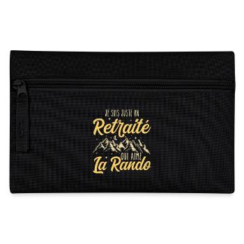 Just a retiree who loves hiking, retirement - Pencil Case - black - Front