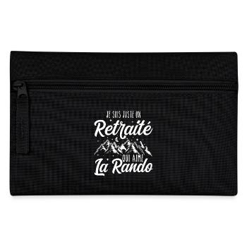 Just a retiree who loves hiking, retirement - Pencil Case - black - Front