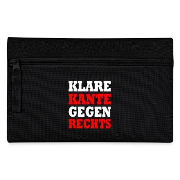 klare kante gegen rechts - Federtasche - Schwarz - Vorne