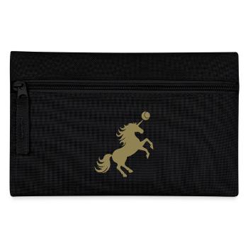 Licorne Joueur De Tennis Balle De Tennis Silhouette - Trousse - noir - Devant