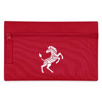 Zebra hooves high art piece silhouette - Pencil Case - red - Front