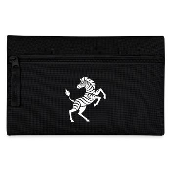 Zebra hooves high art piece silhouette - Pencil Case - black - Front
