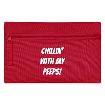 Cilling ́ with my peeps! - Pencil Case - red - Front