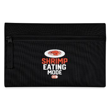 Shrimp Eating Mode On Seafood Shrimp Lover - Federtasche - Schwarz - Vorne