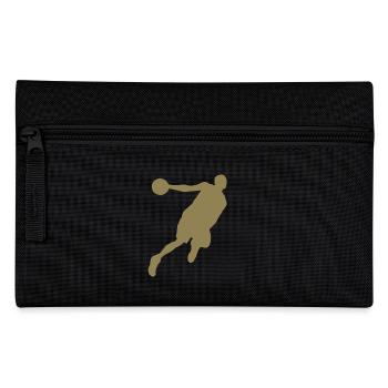 Basketballer Silhouette Basketball - Pencil Case - black - Front