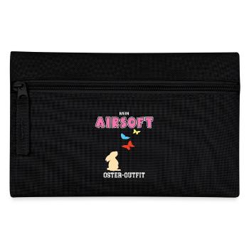 Airsoft Ostern Airsoftspielerin Oster Outfit - Federtasche - Schwarz - Vorne