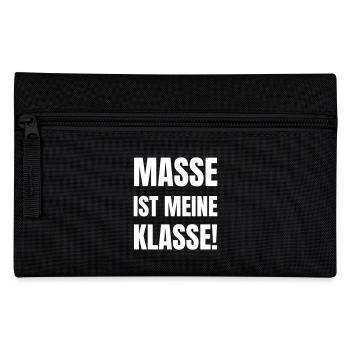 Masse ist meine Klasse. - Federtasche - Schwarz - Vorne