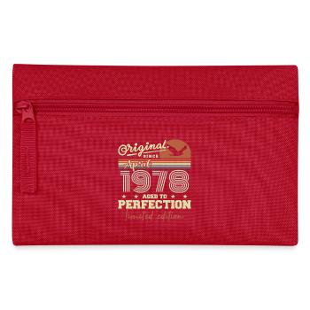 April 1978 Gift | 47th Anniversary April 1978 - Pencil Case - red - Front