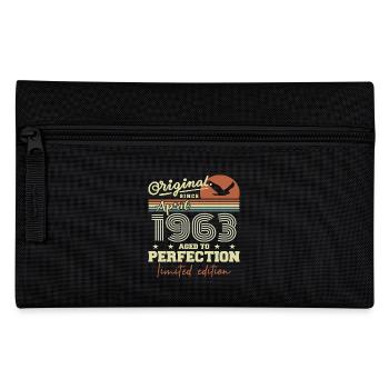 April 1963 Gift | 62nd Anniversary April 1963 - Pencil Case - black - Front