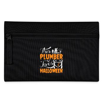 This Plumber Loves Halloween - Pencil Case - black - Front