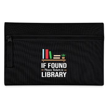 Book Bookworm Library Reading Bookworm - Pencil Case - black - Front