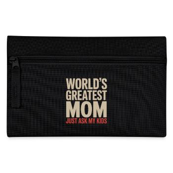 La plus grande maman du monde Demandez à mes enfants - Trousse - noir - Devant