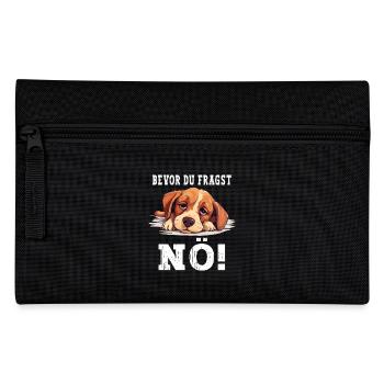 Before You Ask Nope No Dog Funny Saying Humor - Pencil Case - black - Front