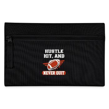 American Football - Pencil Case - black - Front