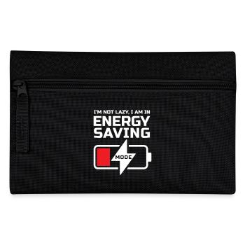 ICH BIN NICHT FAUL, ICH BIN IM ENERGIESPARMODUS - Federtasche - Schwarz - Vorne