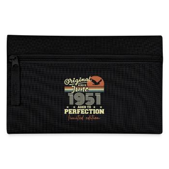 Born in June 1951, June 1951, Born June 1951 June 1951 - Pencil Case - black - Front