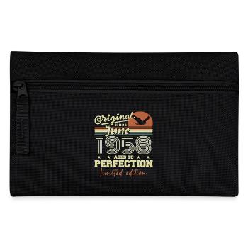 Born in June 1958, June 1958, Born June 1958 June 1958 - Pencil Case - black - Front