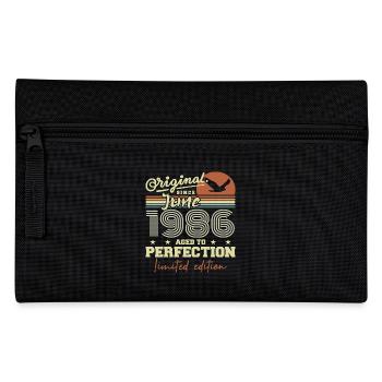 Born in June 1986, June 1986, Born June 1986 June 1986 - Pencil Case - black - Front