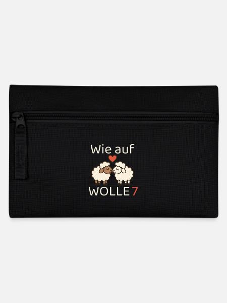 Wie auf Wolle 7 - Federtasche - Schwarz