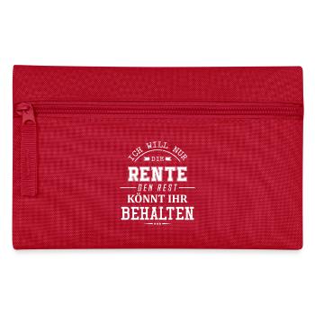 Pension ruling - Pencil Case - red - Front