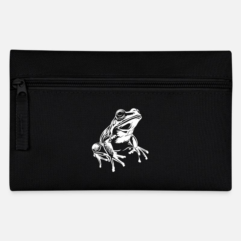 Frosch Graphic - Federtasche - Schwarz