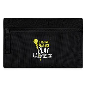 Play Lacrosse - Pencil Case - black - Front