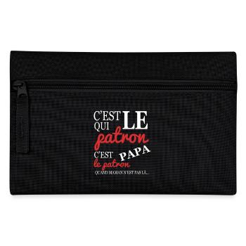 Who's the is dad, Father's Day - Pencil Case - black - Front