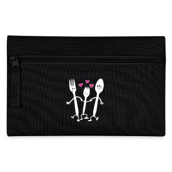 Spork Love Shirt Funny Family Reunion - Pencil Case - black - Front