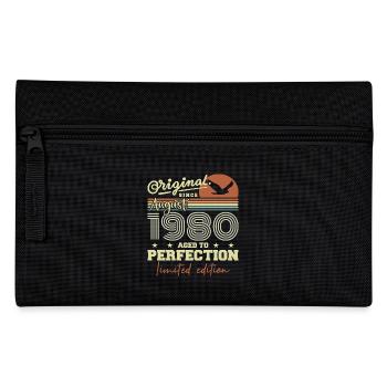 August 1980 Birthday August 1980 Vintage August 1980 - Pencil Case - black - Front