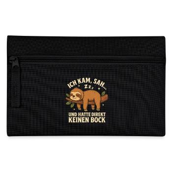 Sloth Gift Sloth Office Work Colleague - Pencil Case - black - Front