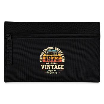 August 1972 Birthday August 1972 - August 1972 - Pencil Case - black - Front