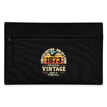 1973 Geburtstagsgeschenk Vintage 1973 Retro 1973 - Federtasche - Schwarz - Vorne