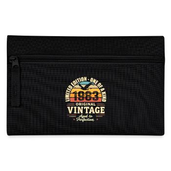 1983 Geburtstagsgeschenk Jahrgang 1983 Retro 1983 - Federtasche - Schwarz - Vorne