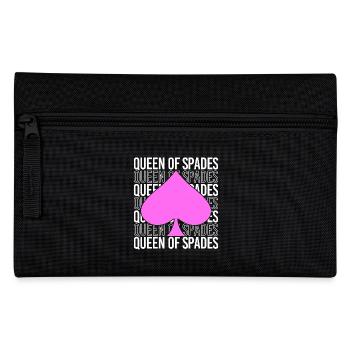 Spades, playing card, card game of spades - Pencil Case - black - Front