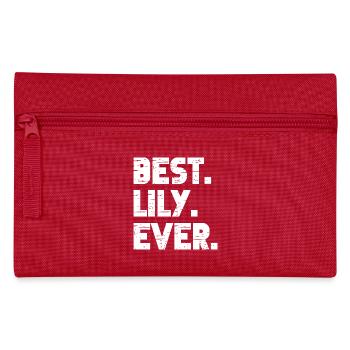 Best Lily Ever Retro Gift Saying Birthday - Pencil Case - red - Front