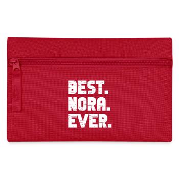 Best Nora Ever Retro Gift Saying Birthday - Pencil Case - red - Front