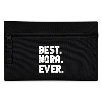 Best Nora Ever Retro Geschenk Spruch Geburtstag - Federtasche - Schwarz - Vorne