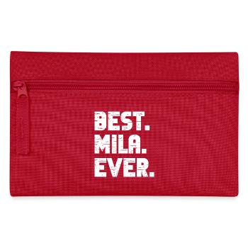 Best Mila Ever Retro Gift Saying Birthday - Pencil Case - red - Front